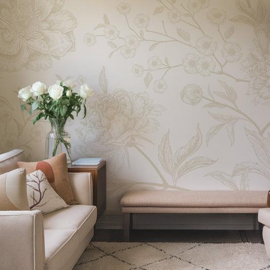 Living Room Wallpaper & Wall Murals
