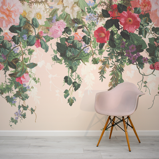 Fleur - Vintage Blooming Florals Wallpaper Mural