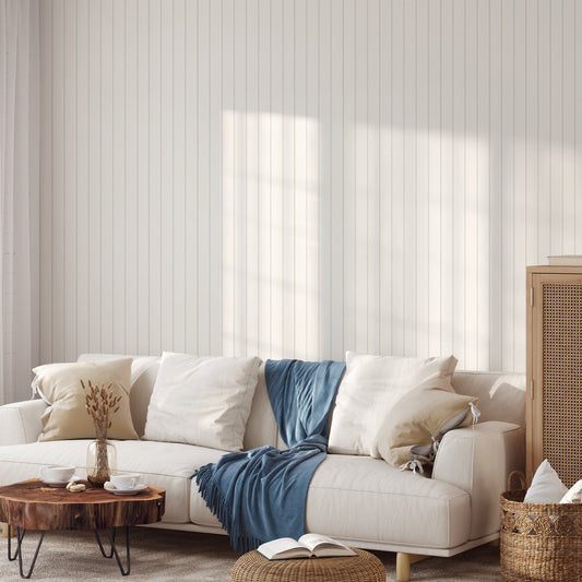 James - Pin Stripe Textured Wallpaper Mural
