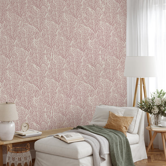 Dune - Mauve Coral Wallpaper Mural