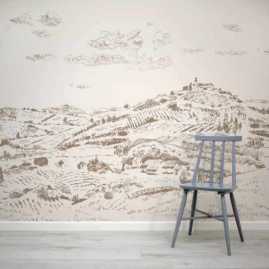 Nórië Wallpaper with a Grey Chair