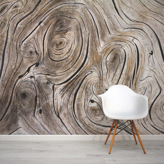 Brown Wood Effect Wall Mural | WallpaperMural.com