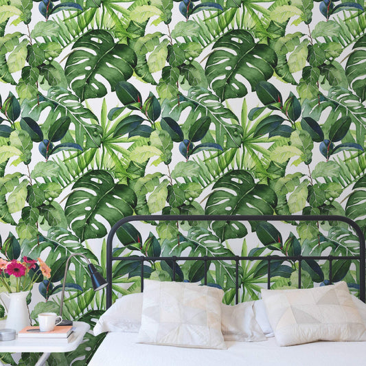 Noelanie wallpaper mural in a bedroom environment | WallpaperMural.com