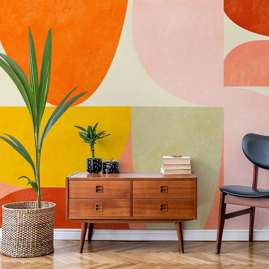 Vera Black Chair and Large Plant