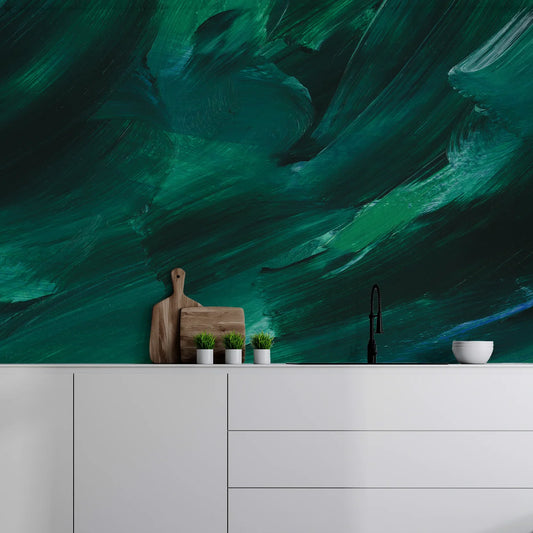 Watercolour & Brush Stroke Wallpaper: Painterly Mural Ideas
