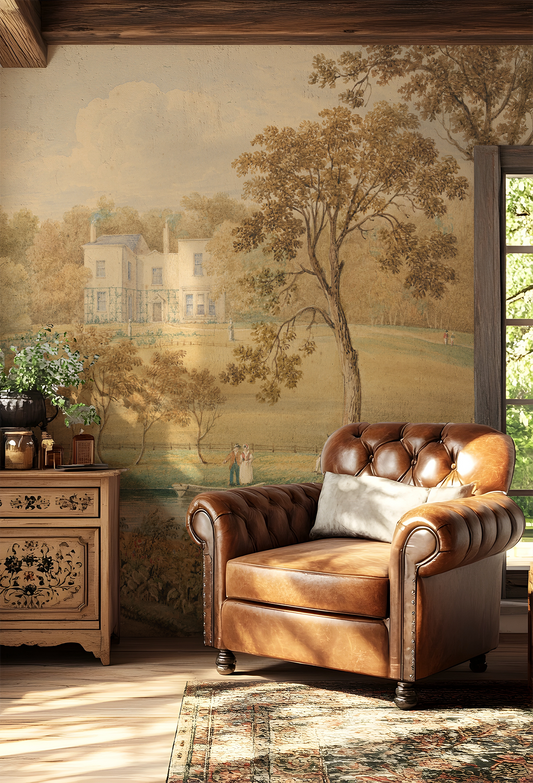 Agatha - Vintage Victorian Country Garden Wallpaper Mural