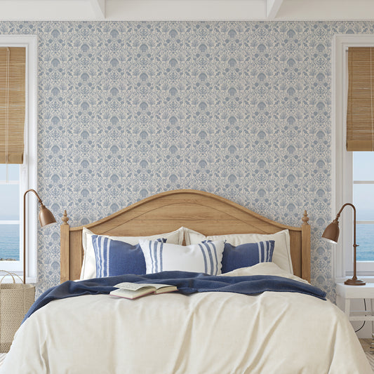 Isla - Scallop Shell Stripe Wallpaper