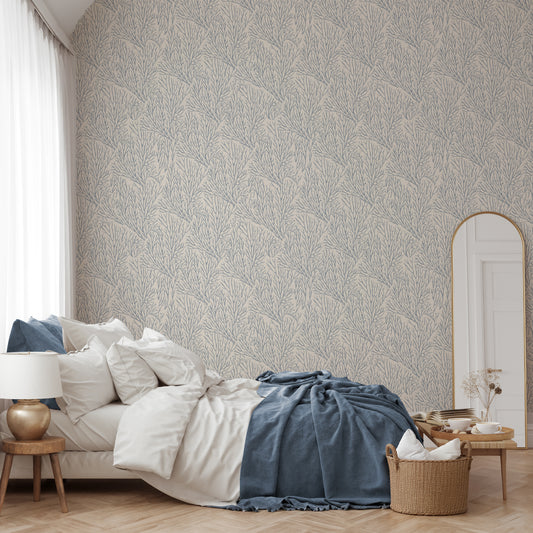 Reef - Ocean Blue Coral Wallpaper Mural