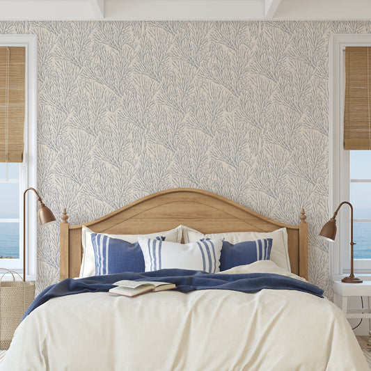 Reef - Ocean Blue Coral Wallpaper Mural