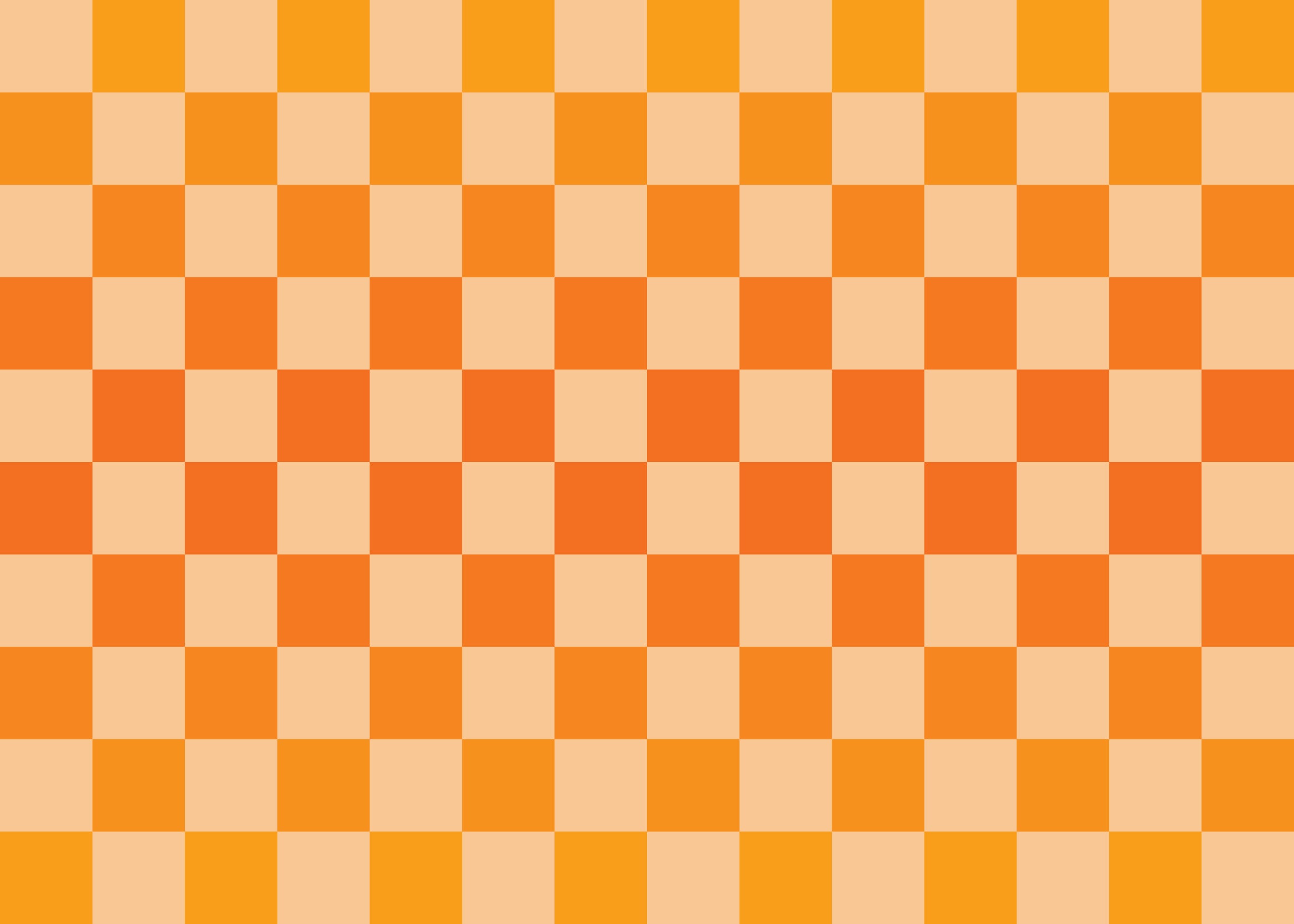 Checkmate Sunny Yellow and Orange Checkerboard design Full Artwork