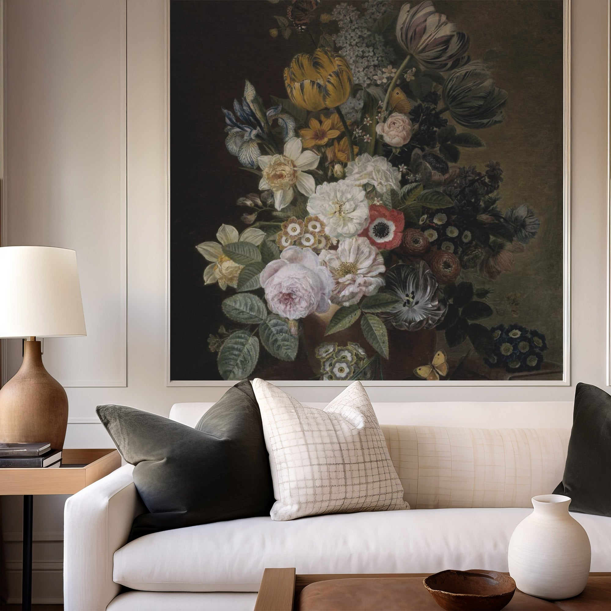 Wall Mural - Vase of Flowers - Traditional Wallpaper (Paste-the-wall) - Made to Measure