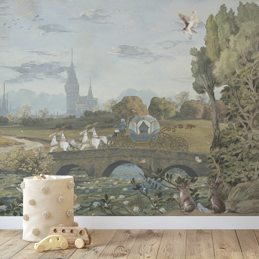 Ella - Whimsical Children's Forest Princess Woodland Wallpaper Mural