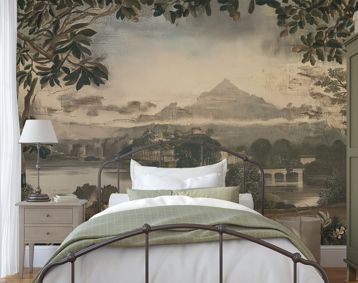 Wall Mural - Timeless Forest Tapestry - Traditional Wallpaper (Paste-the-wall) - Made to Measure