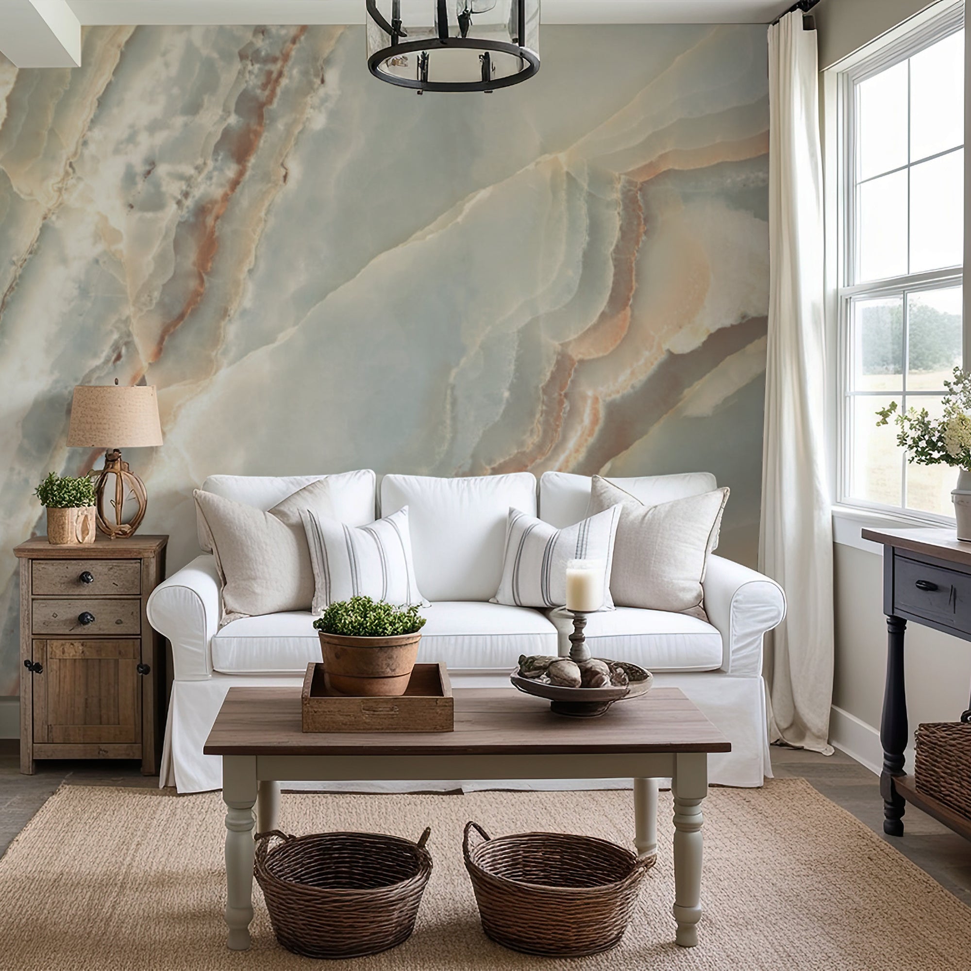Wall Mural - Neutral Surface Marble - Removable Wallpaper (Peel & Stick) - Made to Measure