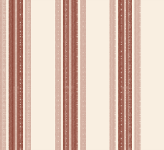 Striped pattern with alternating red and beige vertical stripes on a light background
