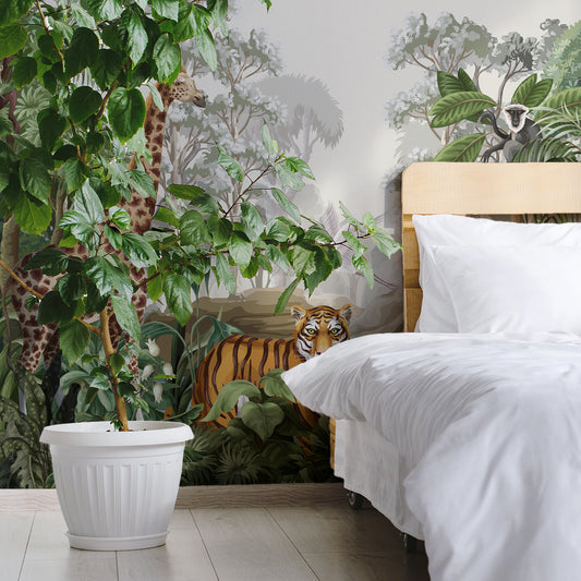 Jungle Majesty With Bedroom With Plant