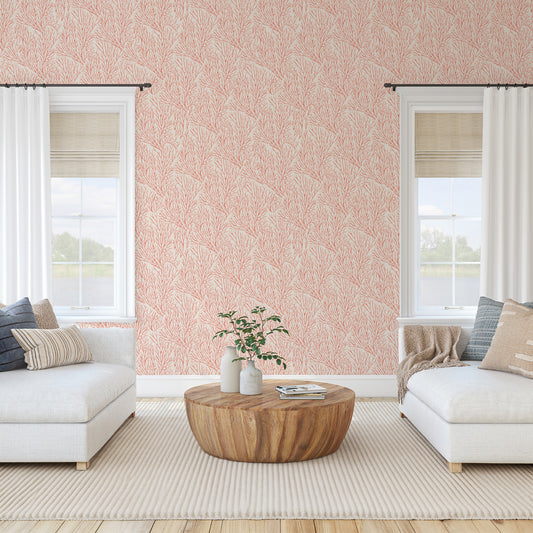 Tide - Coastal Coral Wallpaper Mural