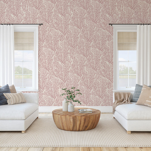 Dune - Mauve Coral Wallpaper Mural