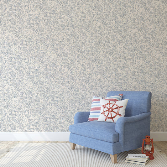 Reef - Ocean Blue Coral Wallpaper Mural