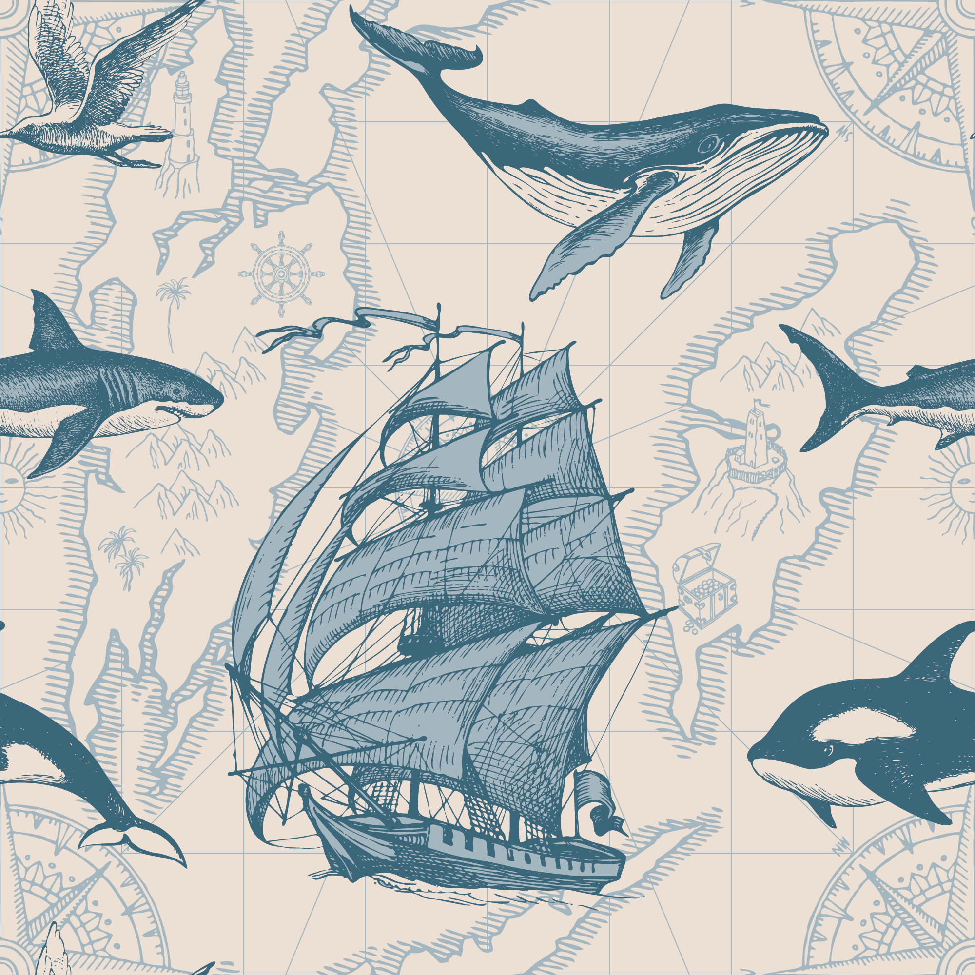 Nautical_Odyssey_Map_Wallpaper_Mural_Artwork
