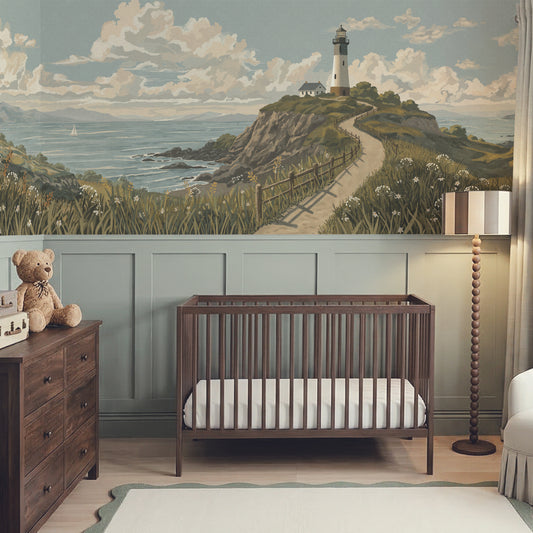 Oliver - Coastal Lighthouse Landscape Wallpaper Mural