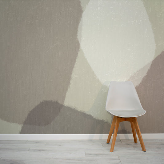Paint Splash Symphony Wallpaper In Room With Grey Chair