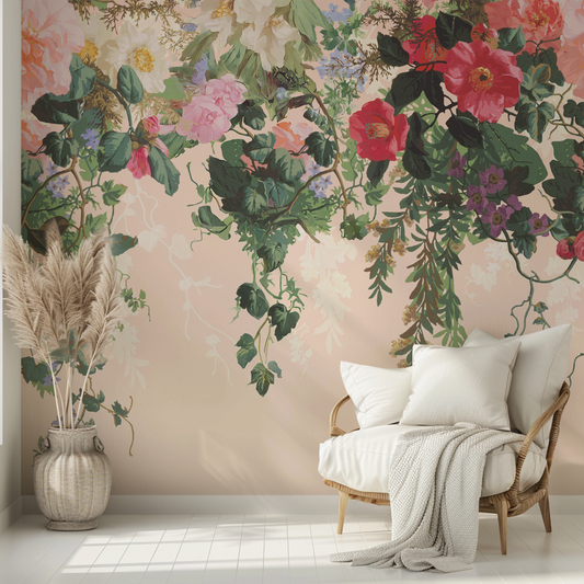 Fleur - Vintage Blooming Florals Wallpaper Mural