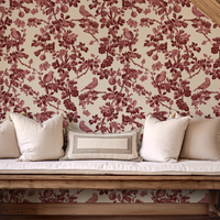 Ruby - Floral Bird Wallpaper Mural