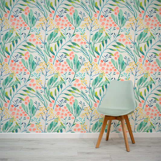 Tua Wallpaper In Room With Light Green Chair