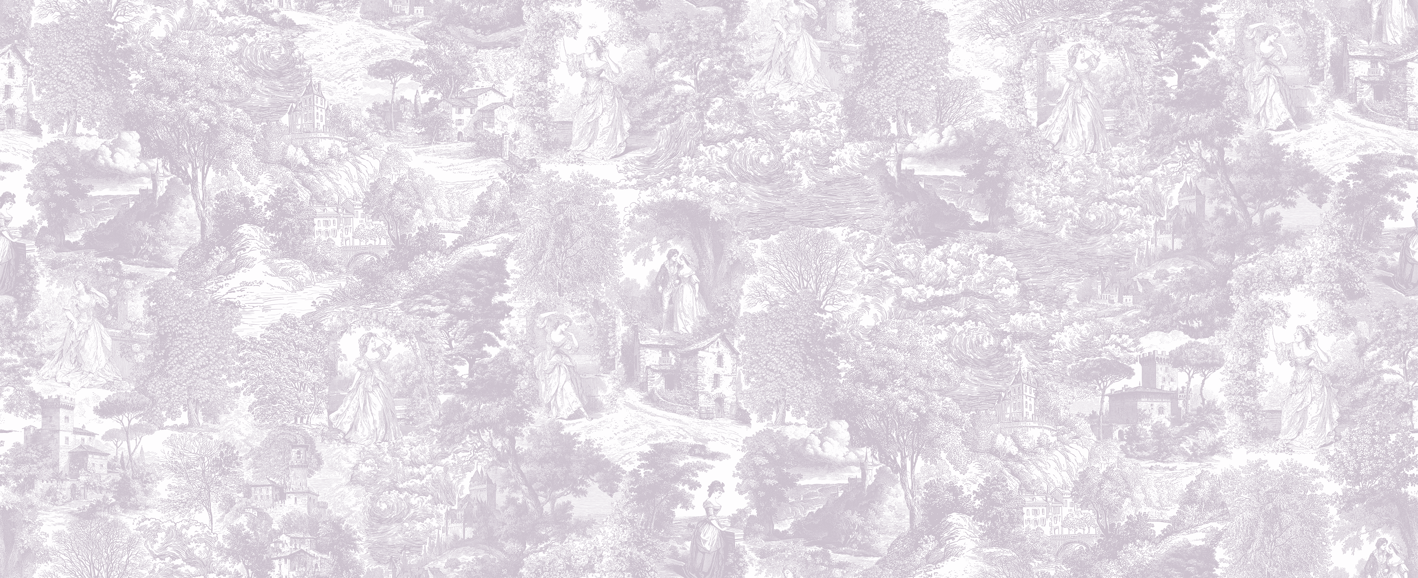 Victoria Wallpaper In Lilac 