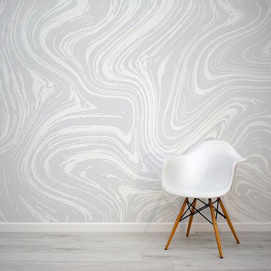 Whision Wallpaper In Room With White Chair