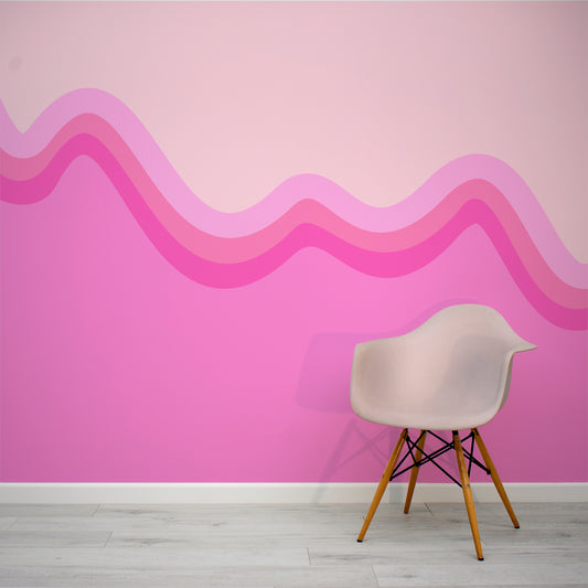 Papel pintado 3D Pastel rosa y azul Olivia  Papel PintadoMural.com –