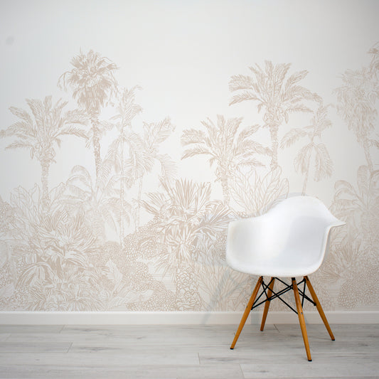 Xynnelt Wallpaper In Room With White Chair