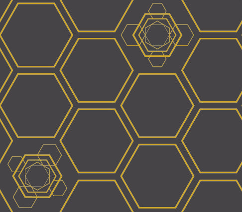 Alveare – Hexagonal Senf Game Inspired Teen Wallpaper Mural
