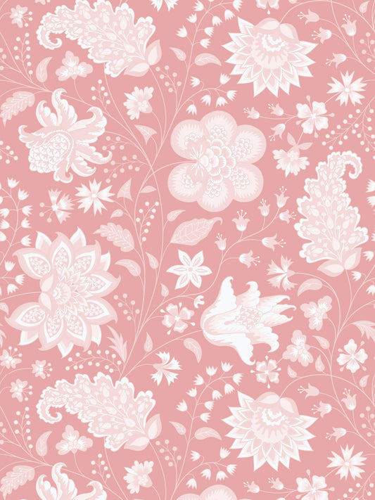 Chai Roobios - Paisley Flower Pattern Wallpaper