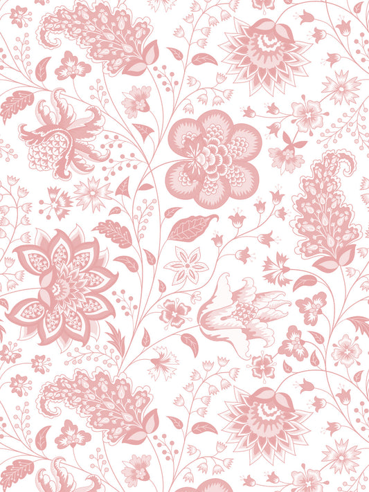 Chai Rosehip - Papel pintado con patrón de flores de Paisley