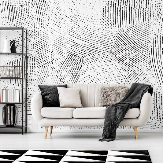 Correver Living Room with Black Lampshade and Black Shelf