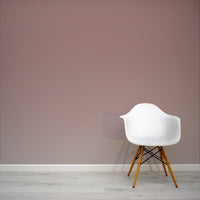 Dusky Gradient Pink to Grey Ombre Wallpaper Mural with White Chair