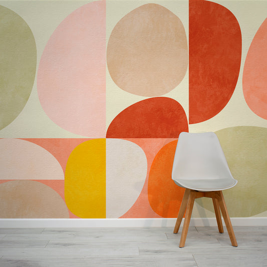 Eleonor - Modernistic Bauhaus Abstract Shapes Wallpaper Mural