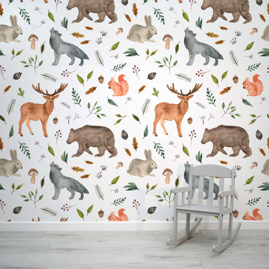 Buy Woodland Wall Paper Online In India  Etsy India