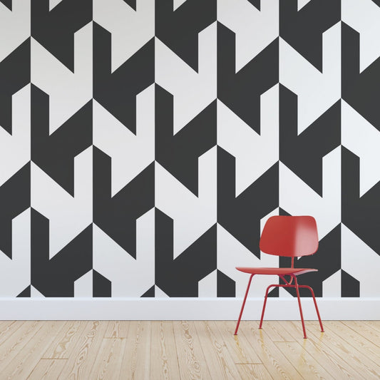 Nova wallpaper mural with. Red chair | WallpaperMural.com