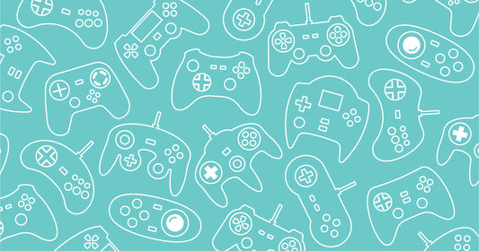 Peripherals -  Retro Gaming Console Controllers Children's Wallpaper Mural