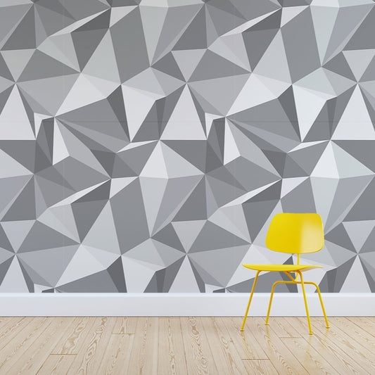 Rocky wallpaper mural with a Yellow chair in front | WallpaperMural.com