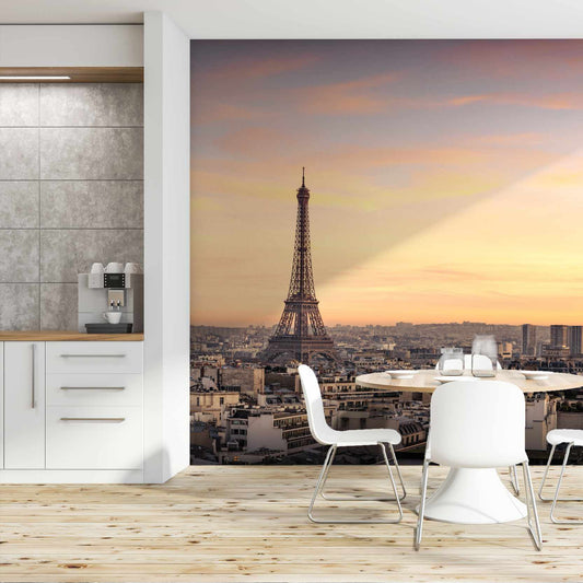 Soleil wallpaper mural in a kitchen | WallpaperMural.com
