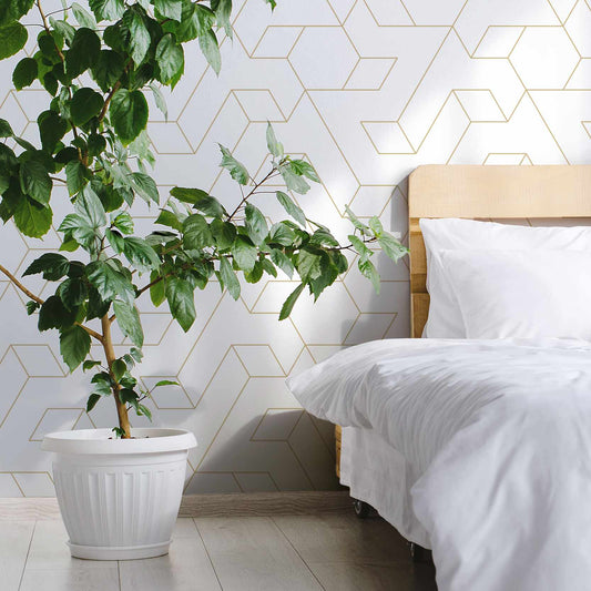 Froscles wallpaper mural with a Green plant | WallpaperMural.com
