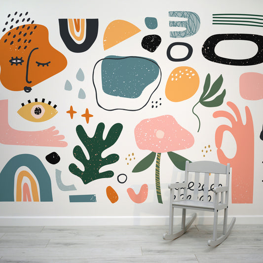 Ijanks Wallpaper Mural with Kids chair