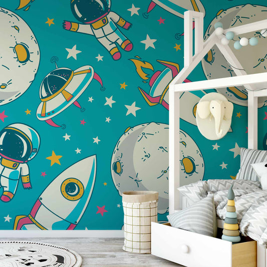Imprion wallpaper mural in kids bedroom | WallpaperMural.com