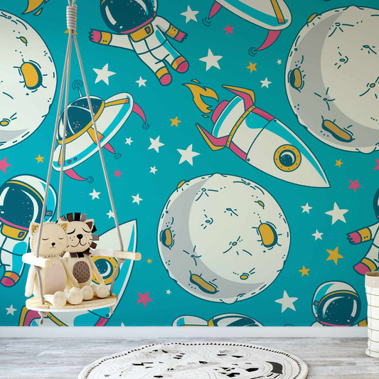Imprion wallpaper mural in kids nursery | WallpaperMural.com