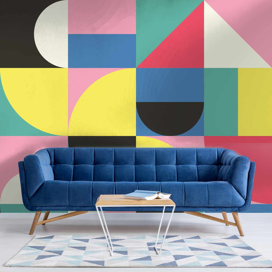 Joristic wallpaper mural in a lounge | WallpaperMural.com