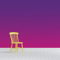 Spacey Gradient with Yellow Chair